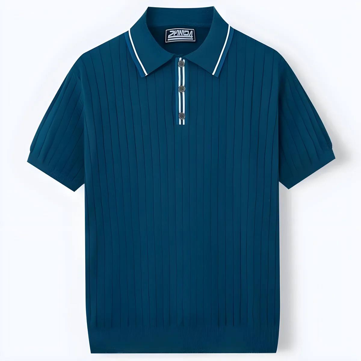 POLO CON COLLETTO DECORATO