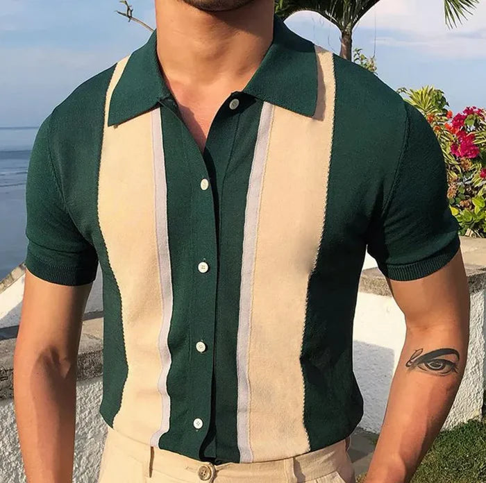 POLO LAVORATA A MAGLIA