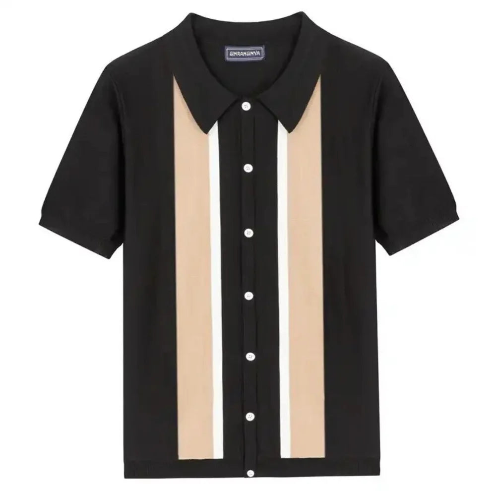 POLO LAVORATA A MAGLIA