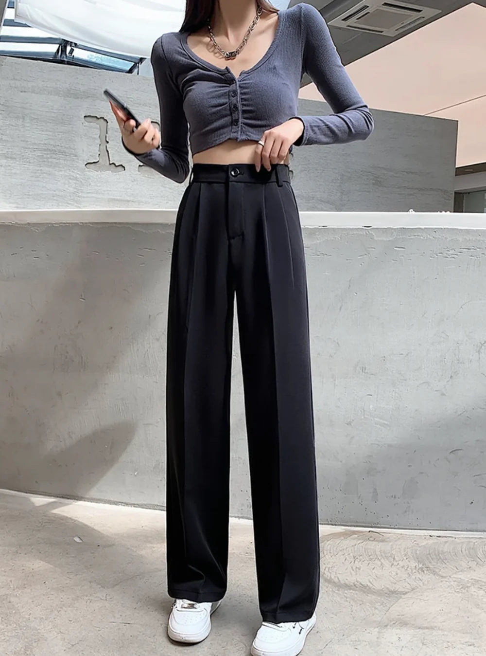 PANTALONI A GAMBA DRITTA